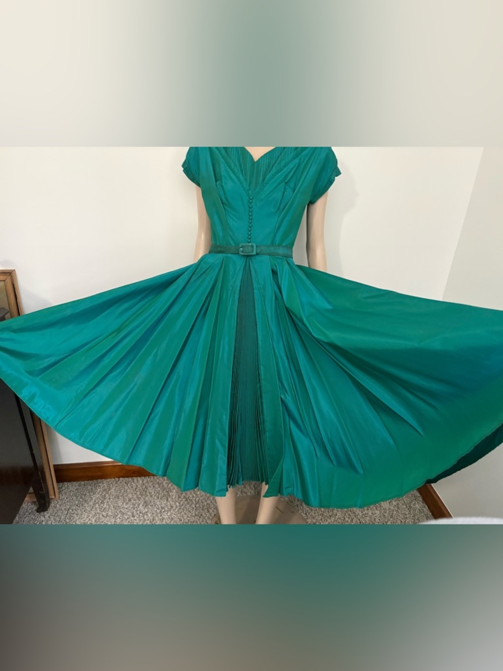 Vintage 1950s Vixen Bombshell dress Dance Original Fred Perlburg - Picture 3 of 16